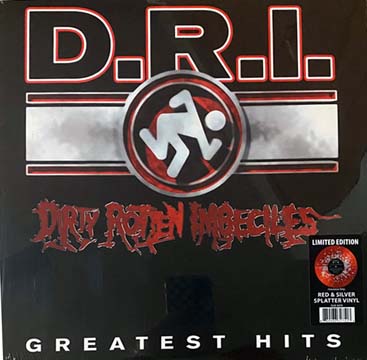 DRI "Greatest Hits" LP (Cleopatra) Red/Silver Splatter Vinyl